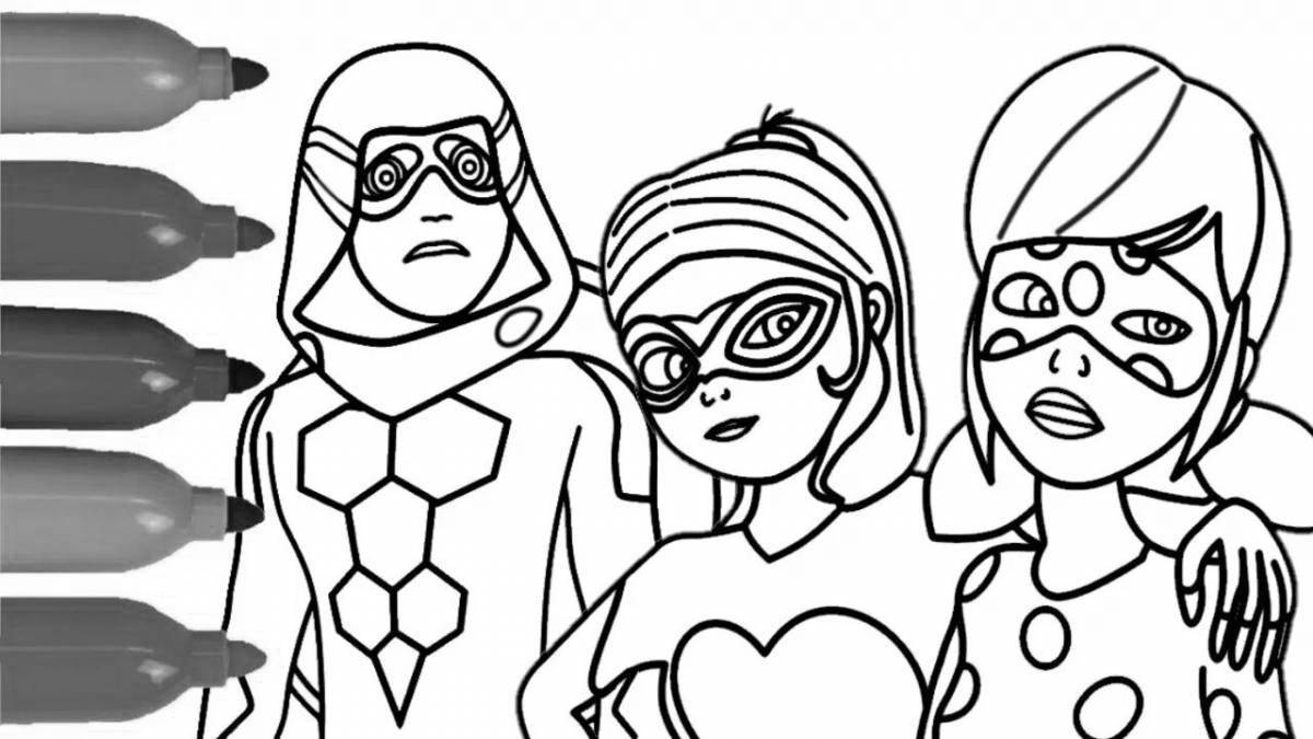 Amazing ladybug coloring page