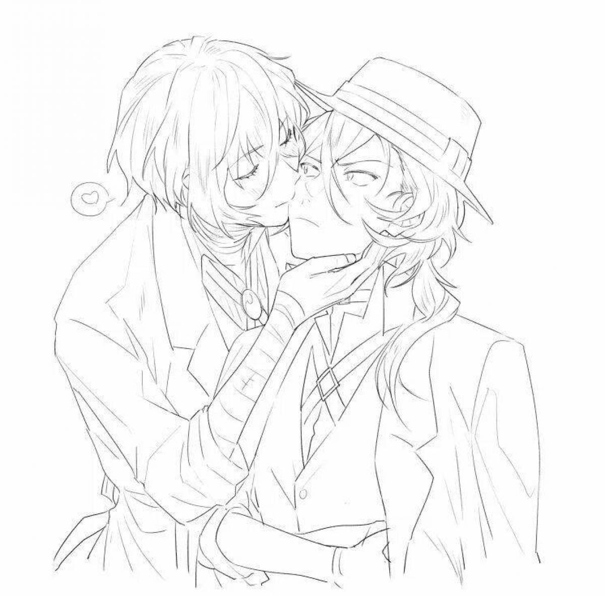 Live dazai and chuya coloring book