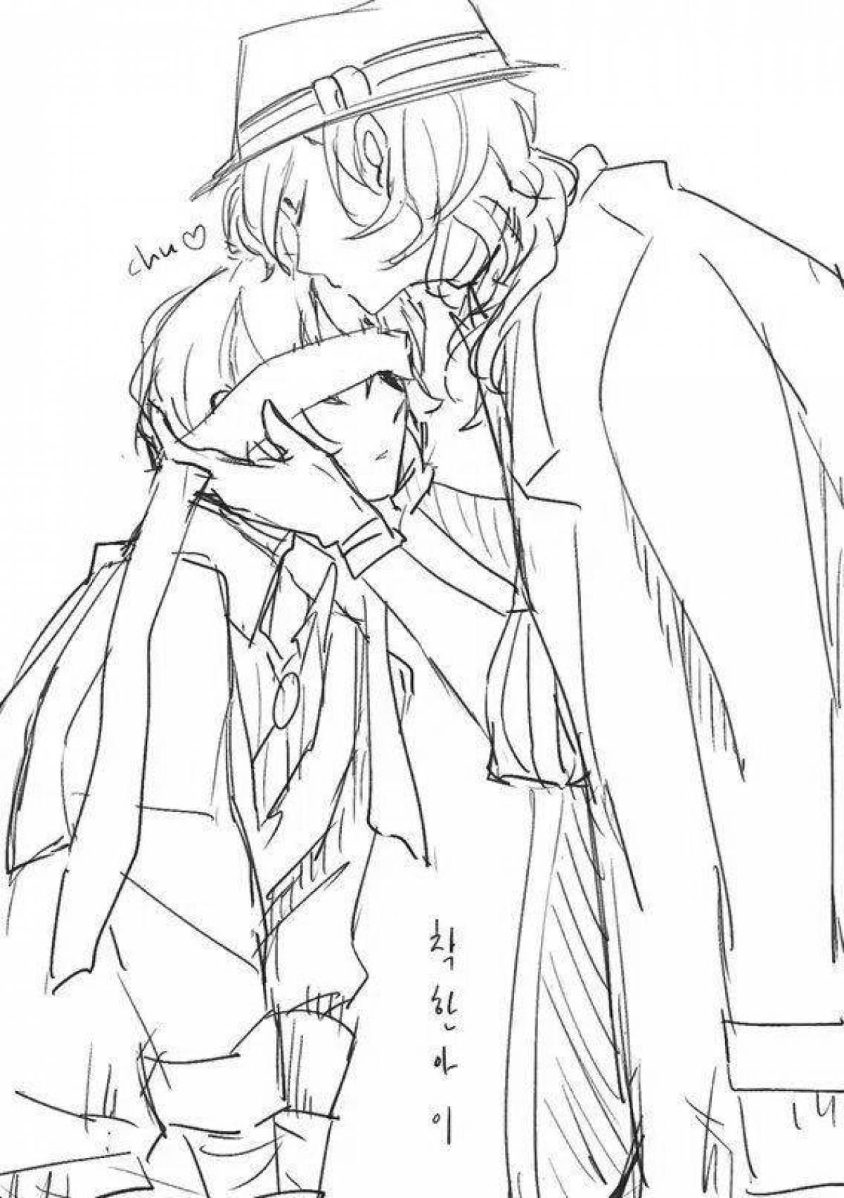 Dazai and Chuuya's adorable coloring book