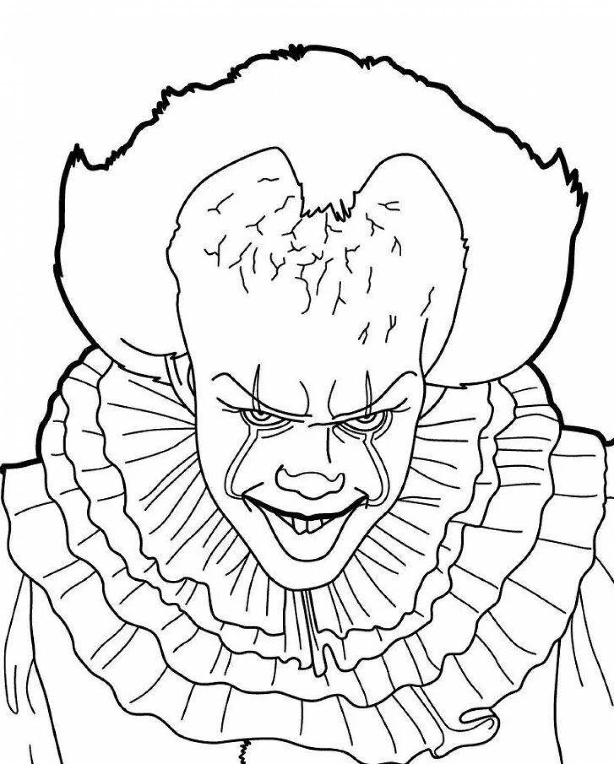 Ominous horror coloring pages for kids