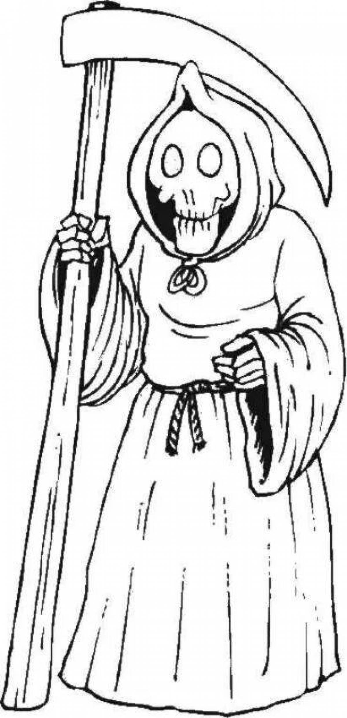 Terrible horror coloring pages for kids
