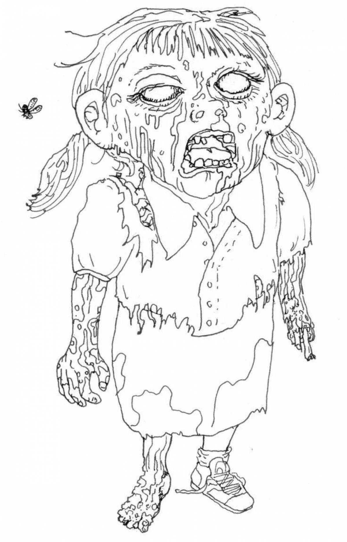 Incredible horror coloring book for kids