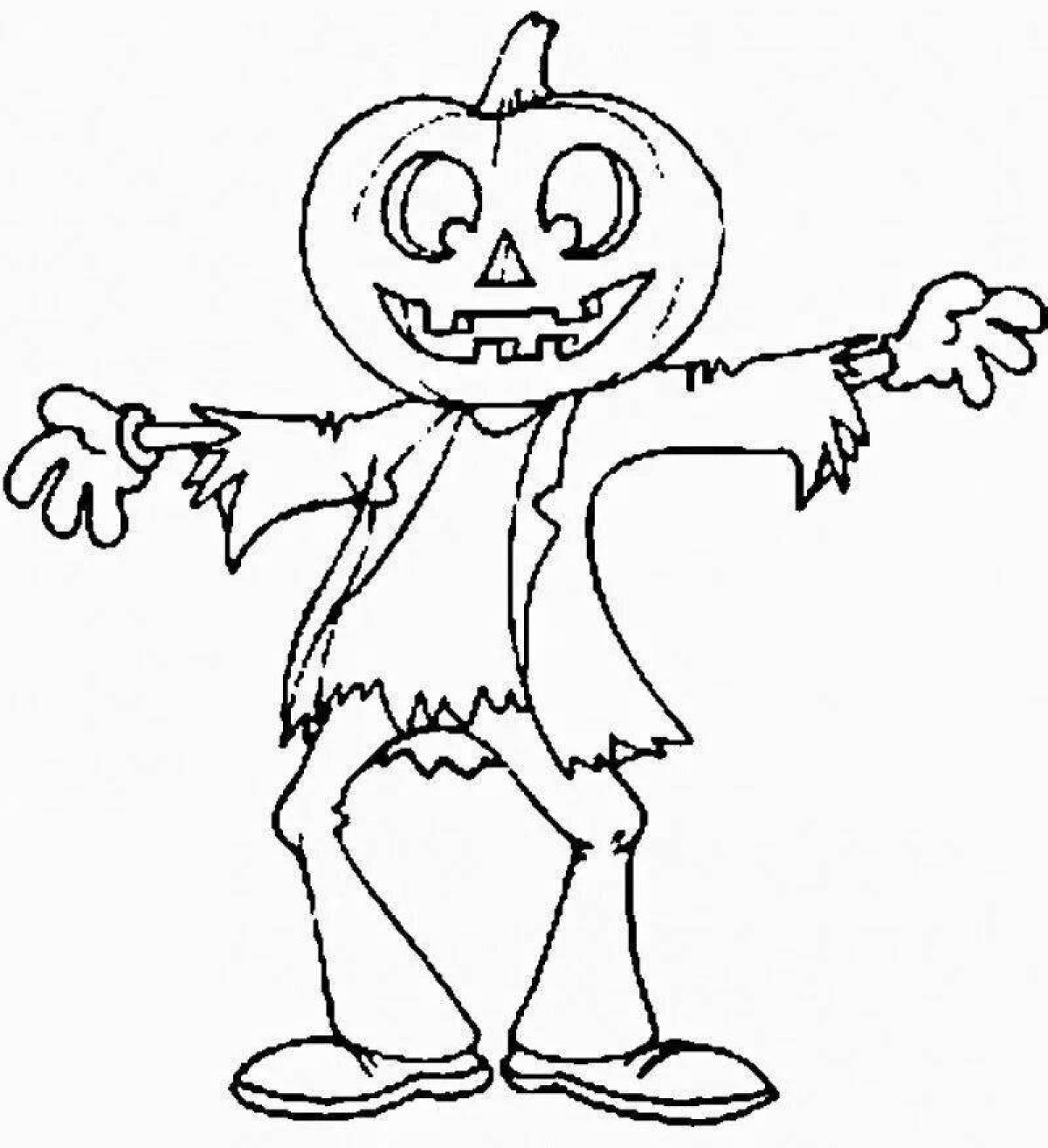 Menacing horror coloring pages for kids