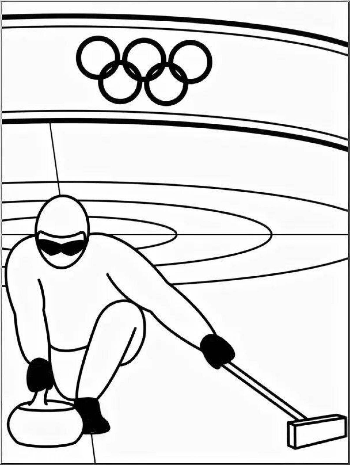 Funny curling coloring book