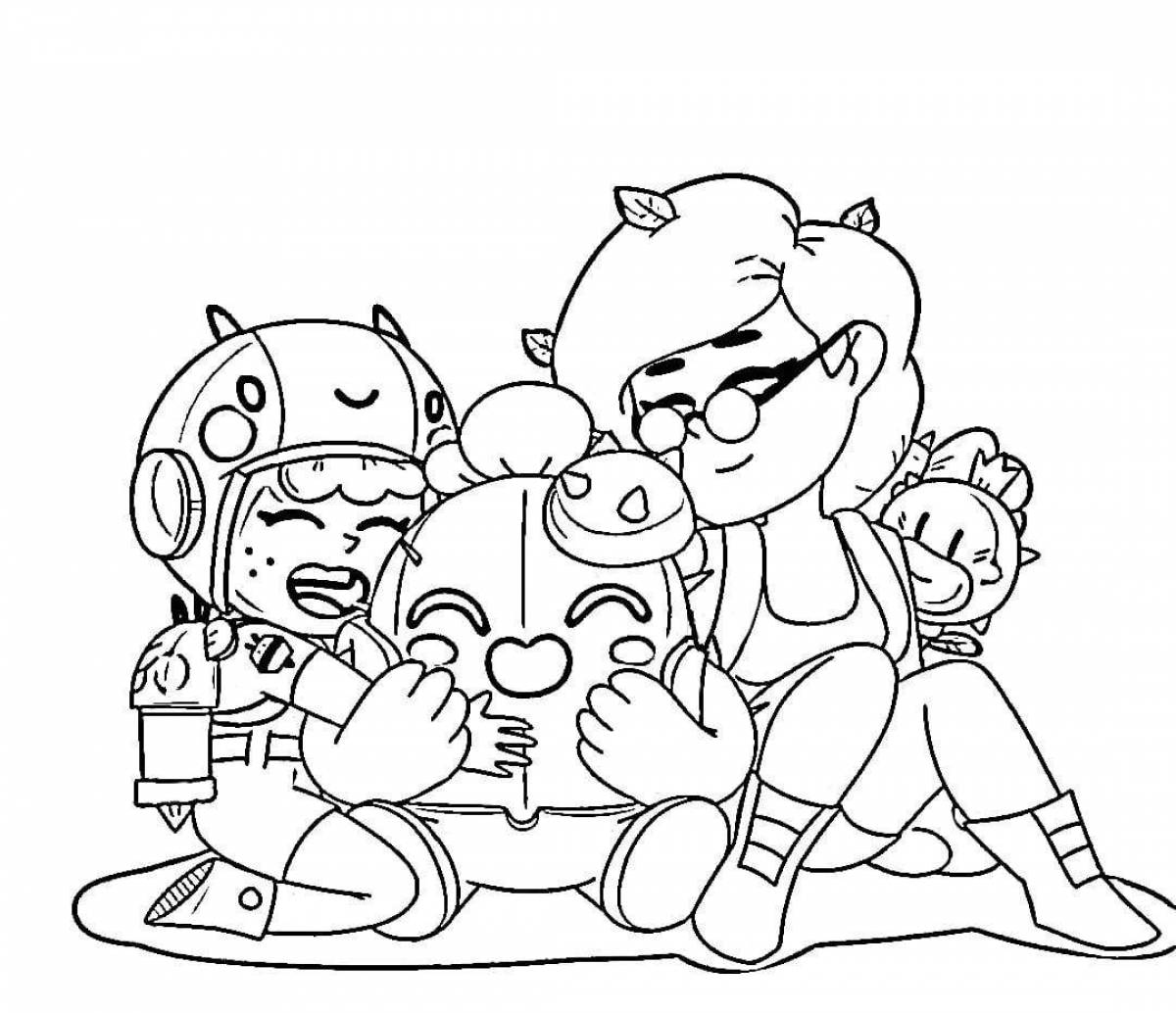 Photo Bea bravo stars fairy coloring page