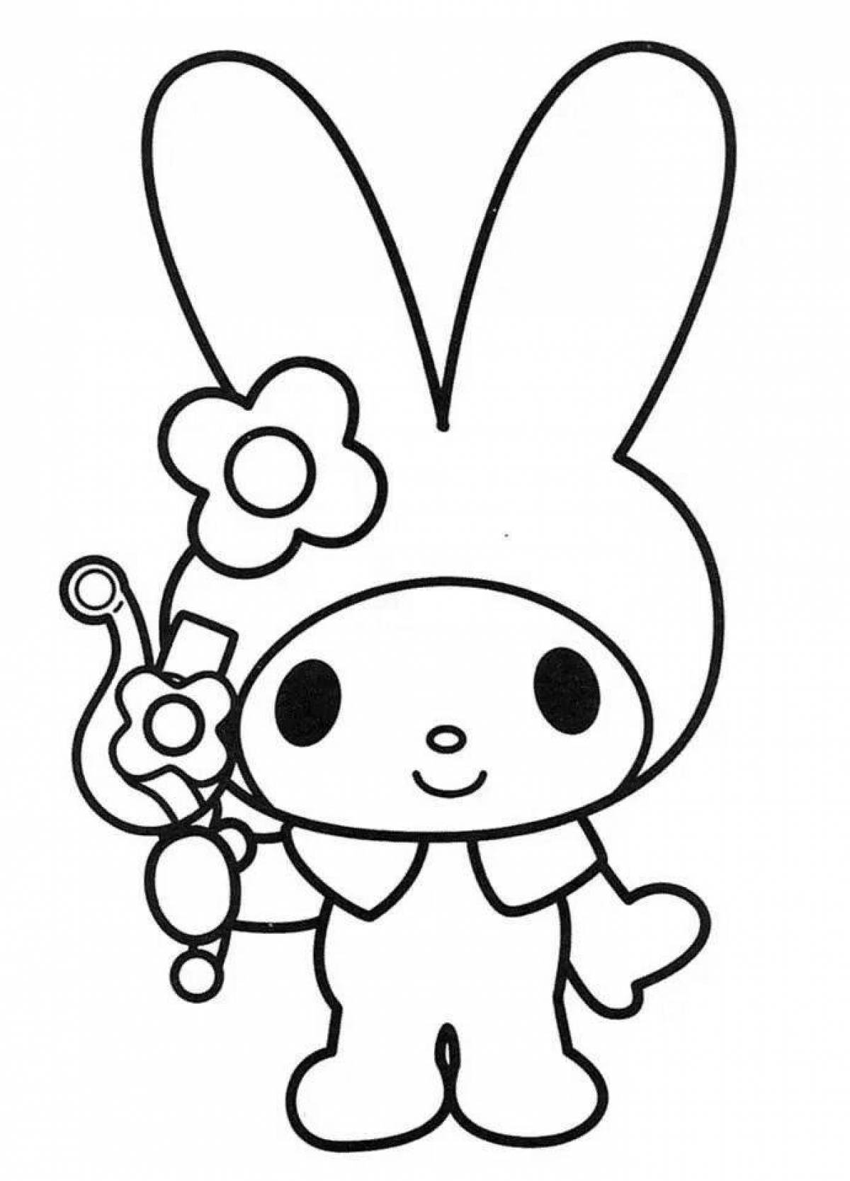 Exquisite coloring my melody kuromi