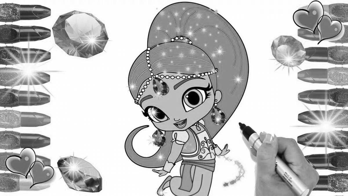 Brilliant coloring game