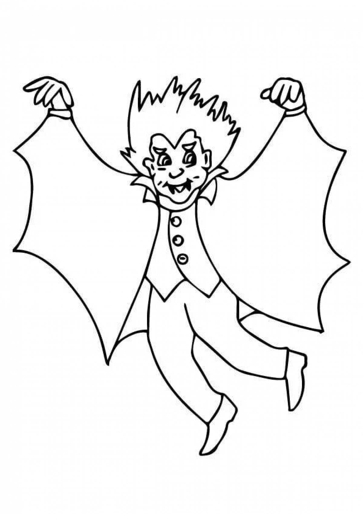 Scary vampire coloring book for kids