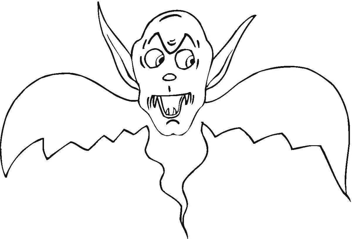 Anxious vampire coloring book for kids