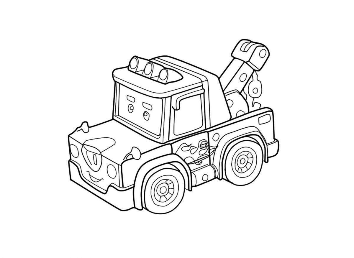 Fun coloring tanky poly robocar