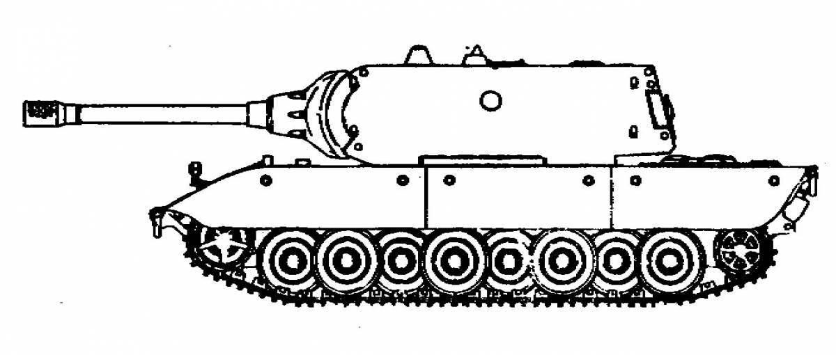 Раскраска танк кв-4
