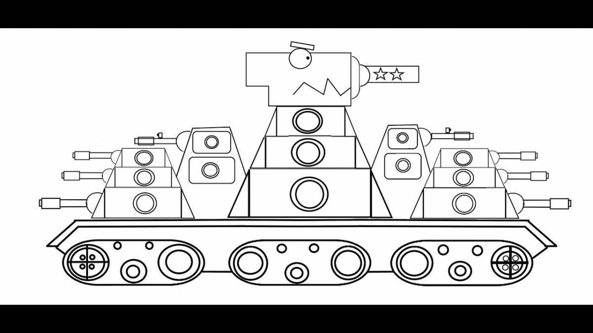 Fun coloring tank kv-4