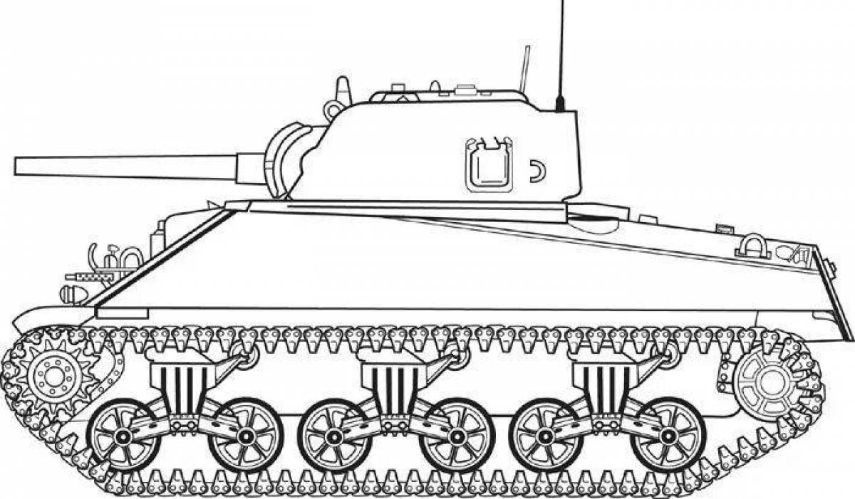 Awesome kv-4 tank coloring book