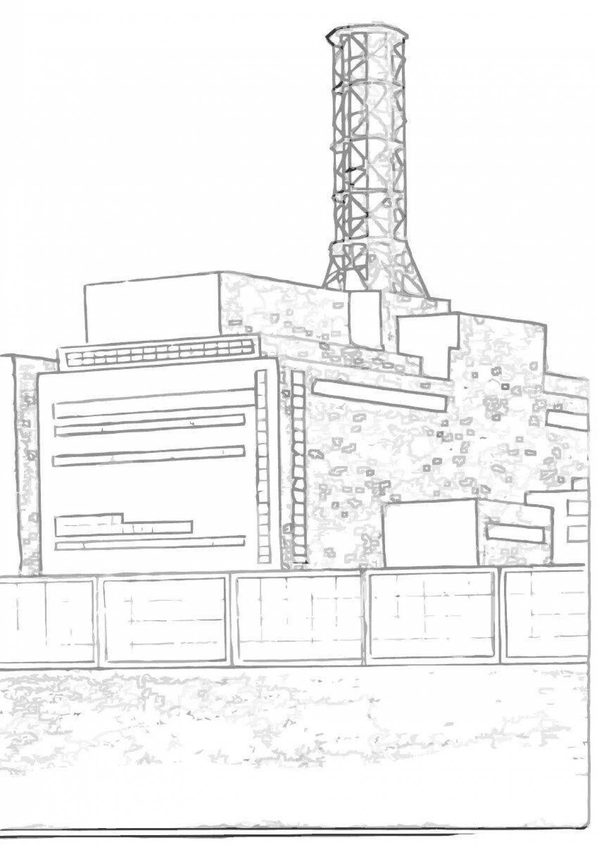 Восхитительная чернобыльская раскраска для детей