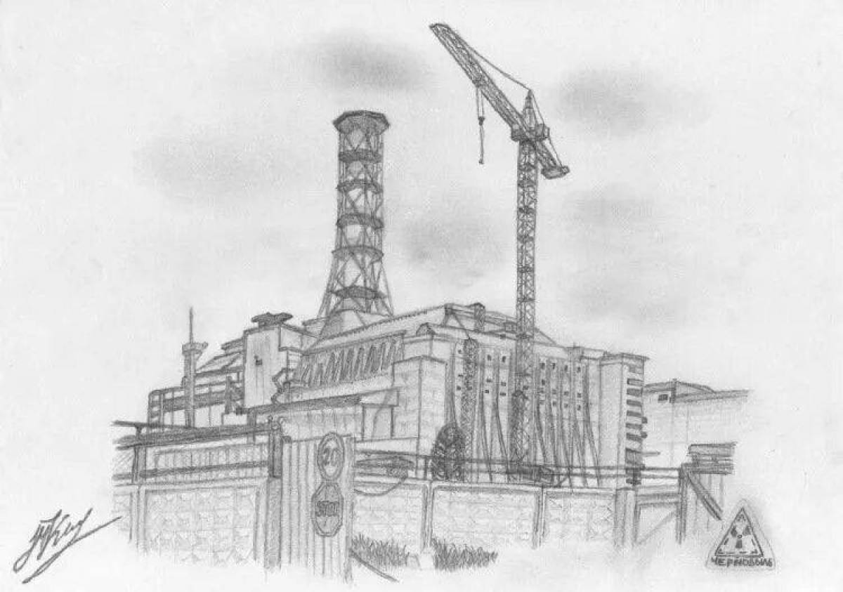 Chernobyl inspirational coloring book for kids