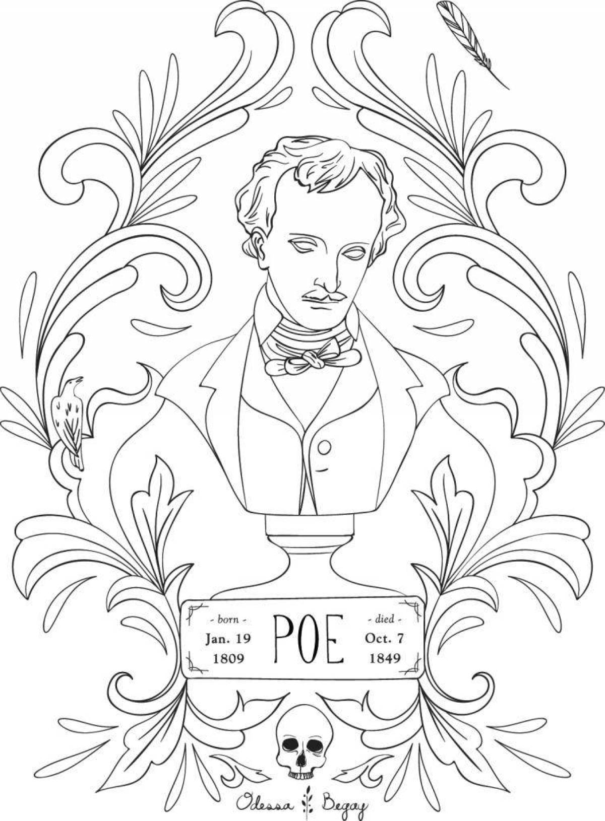 Bright edgar's world coloring page