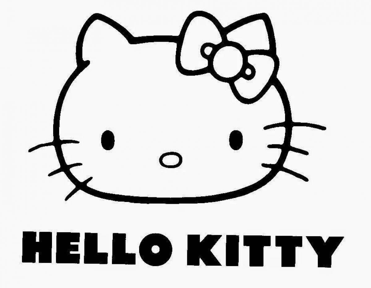 Hello kitty bright aesthetic coloring