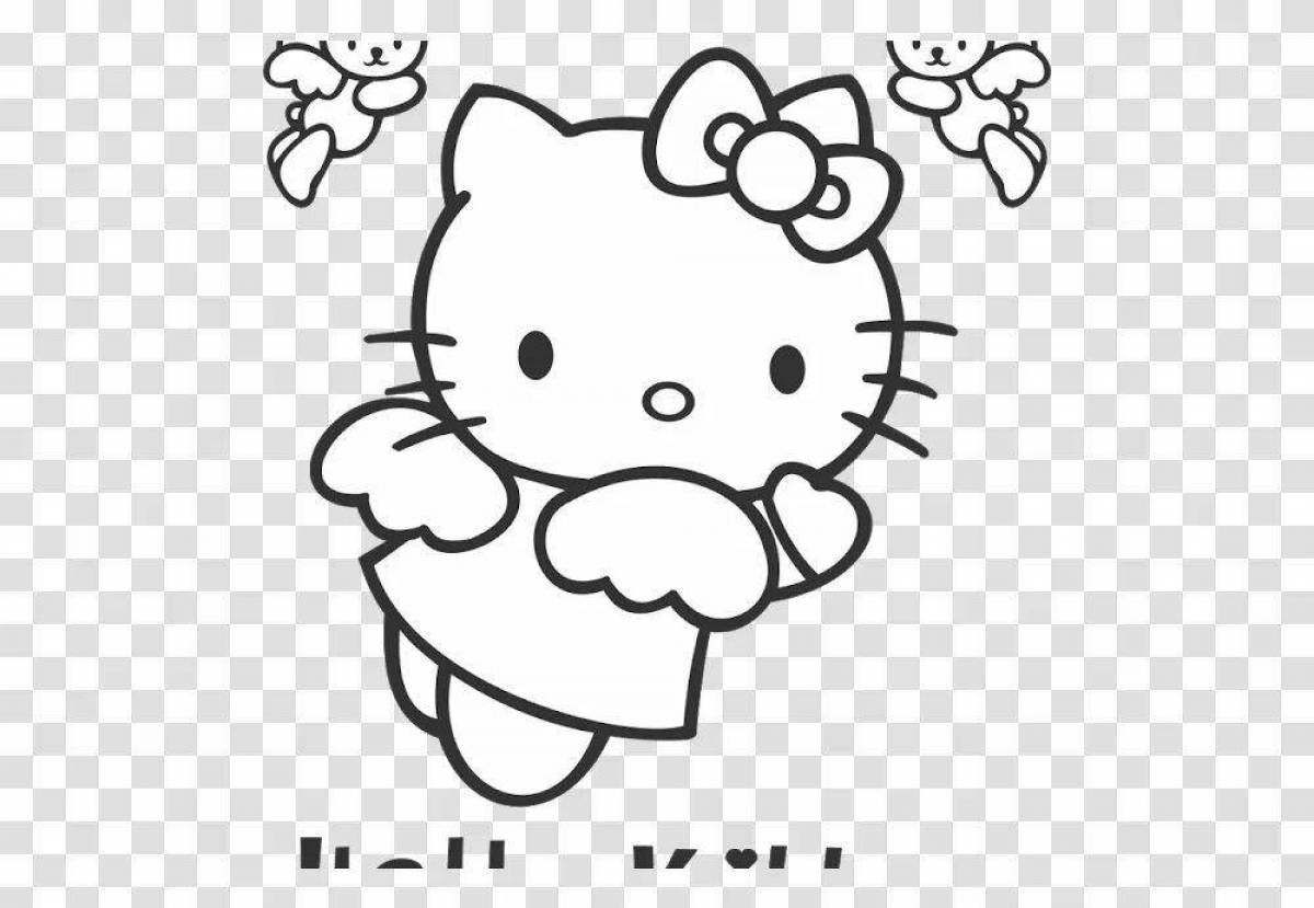 Hello kitty magic coloring book