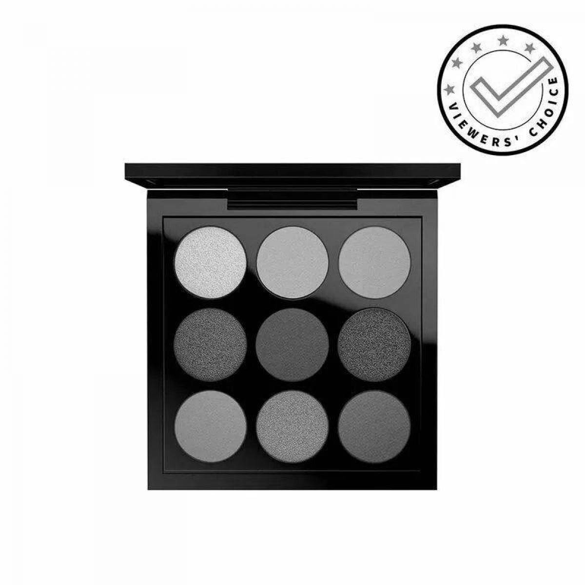 Bright colored eye shadow palette 9 colors