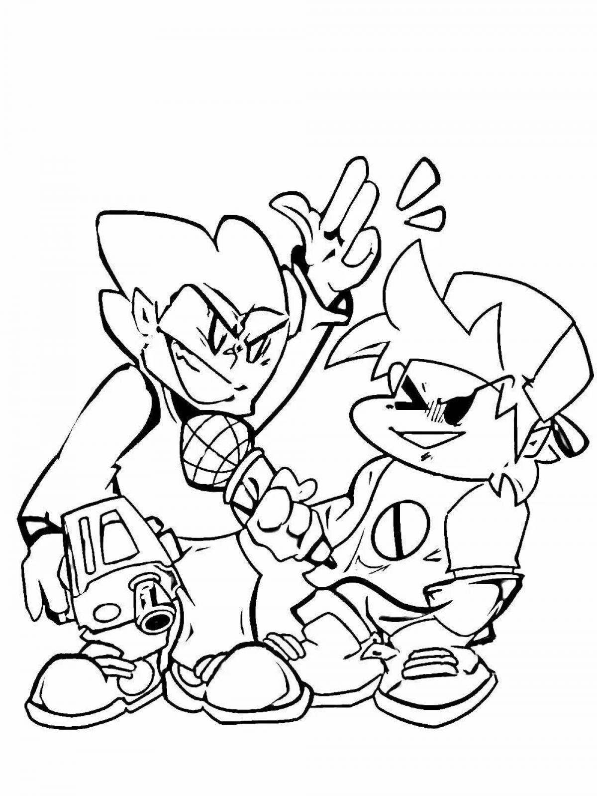 Colorific friday night funkin' coloring book