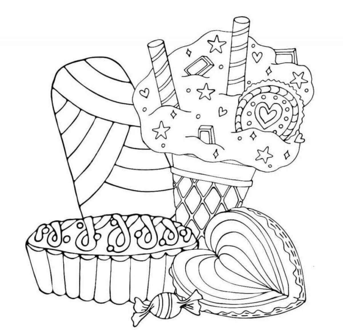 Juicy cake coloring book