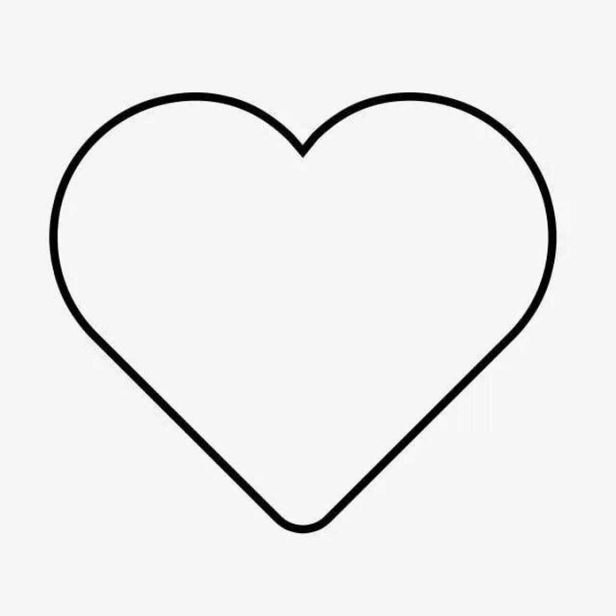 Tik tok hearts live coloring page