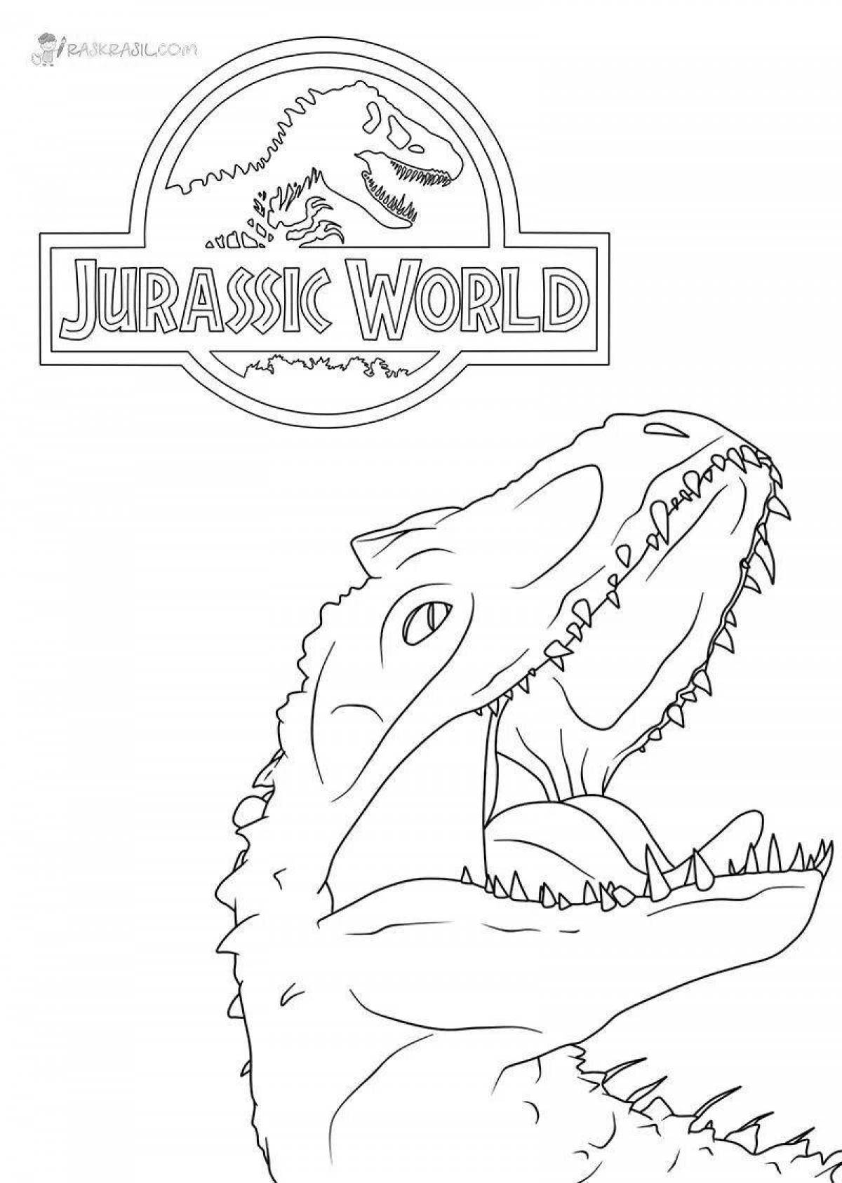 Enchanting Jurassic World 3 coloring book