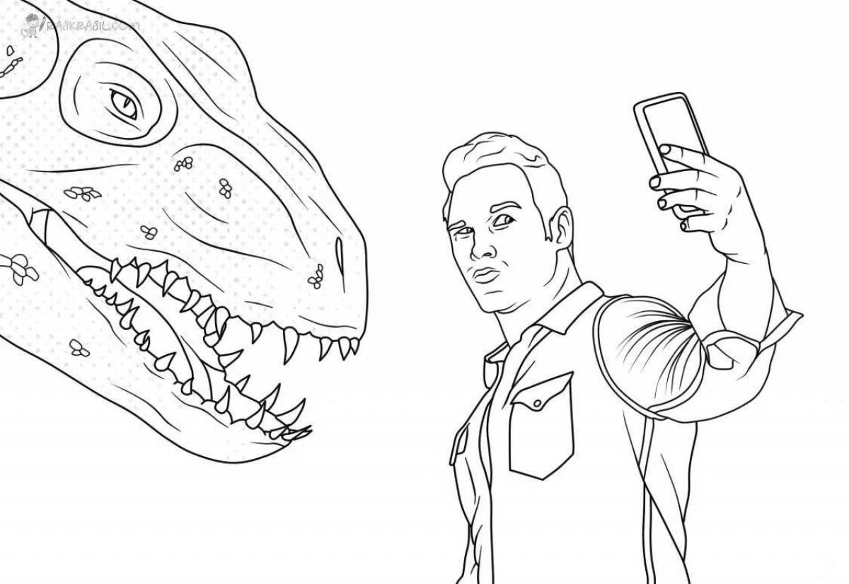 Fantastic Jurassic World 3 coloring book