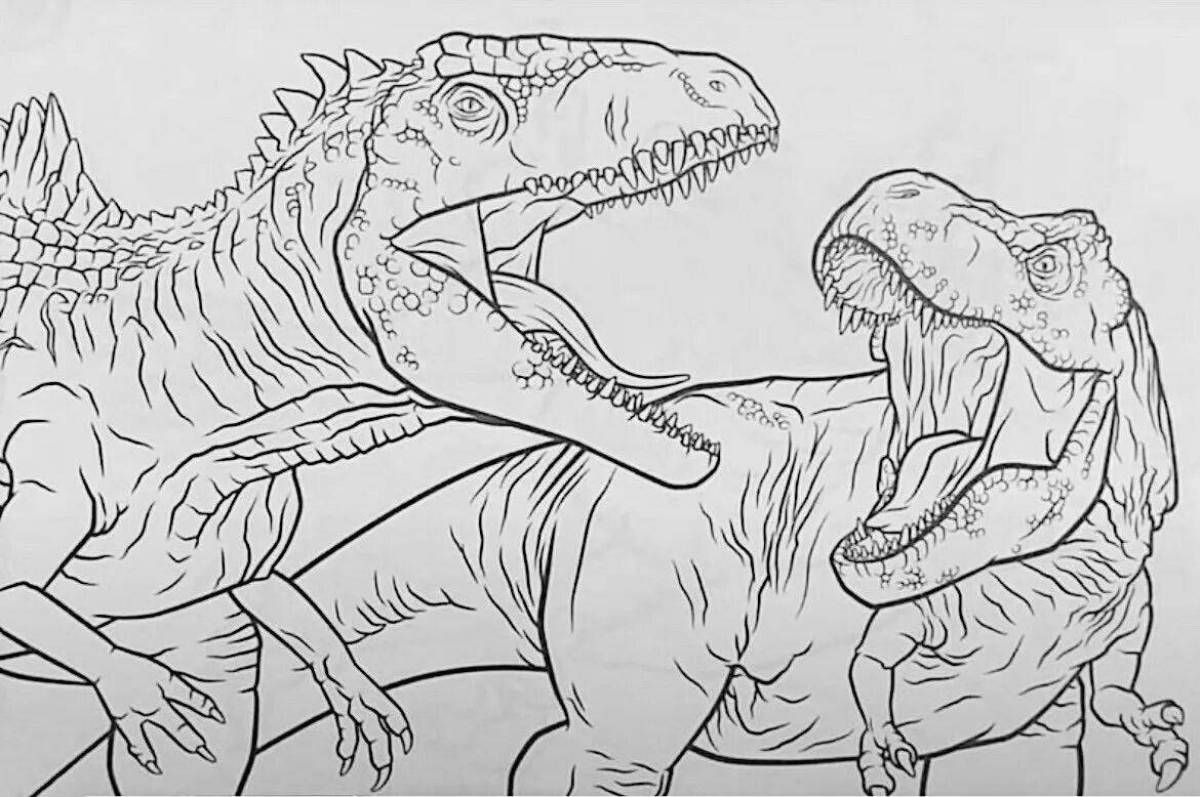 Magic Jurassic World 3 coloring book