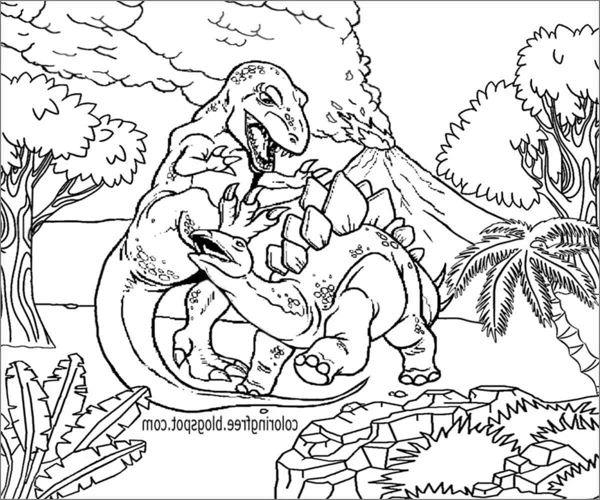 Splendid jurassic world 3 coloring book