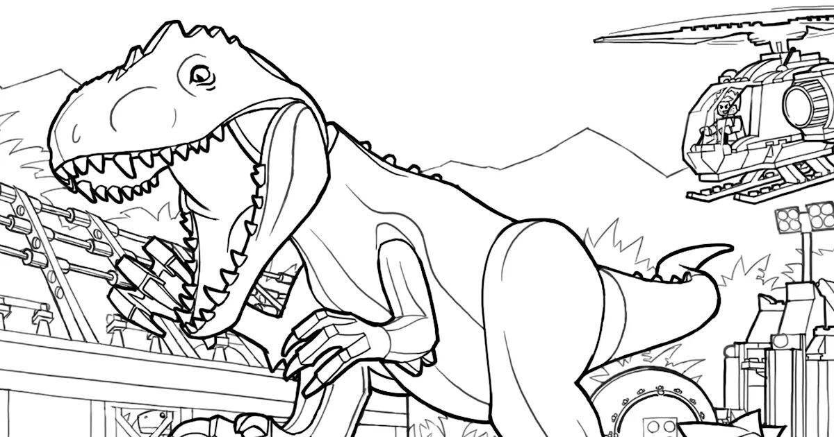 Fabulous jurassic world 3 coloring book