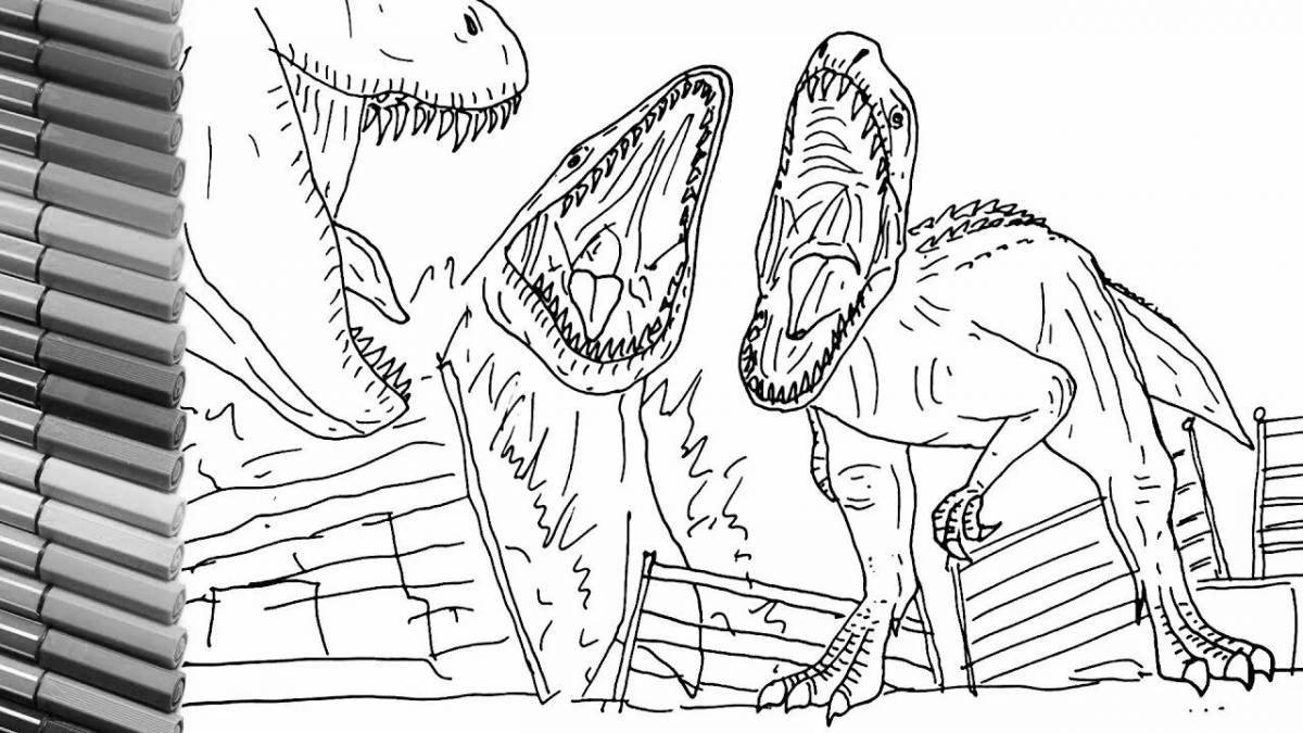 Magnificent Jurassic World 3 coloring book