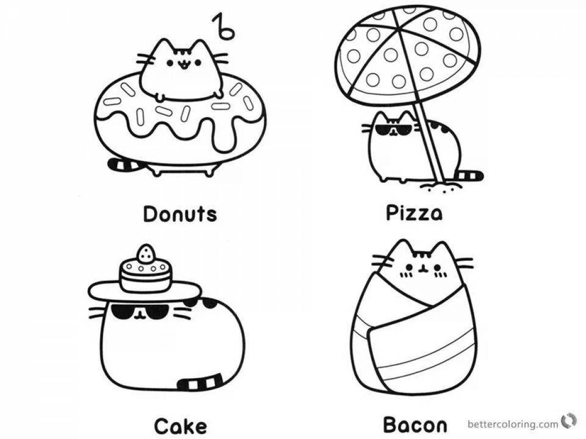 Violent pusheen coloring book