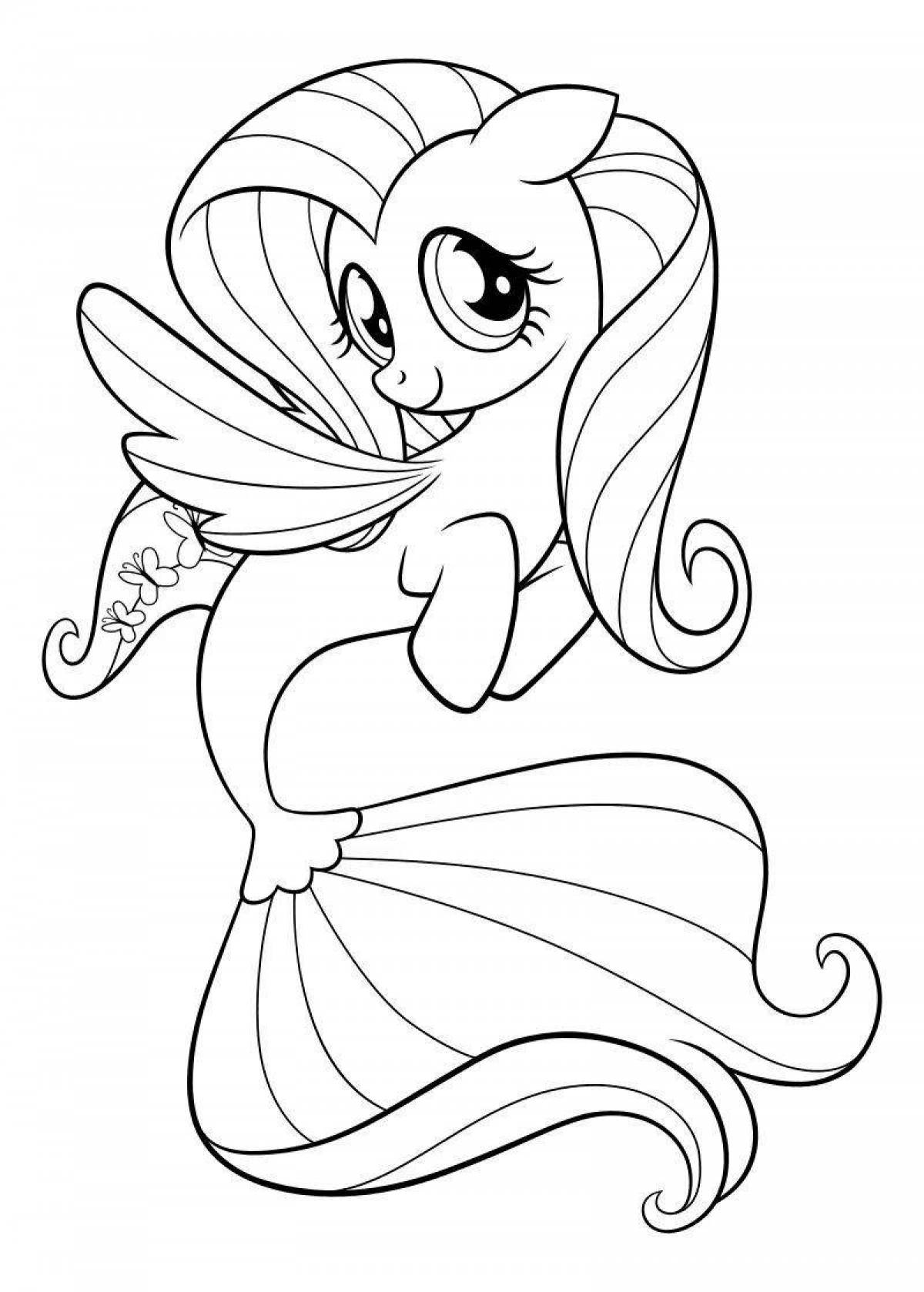 Great coloring my little pony mermaid