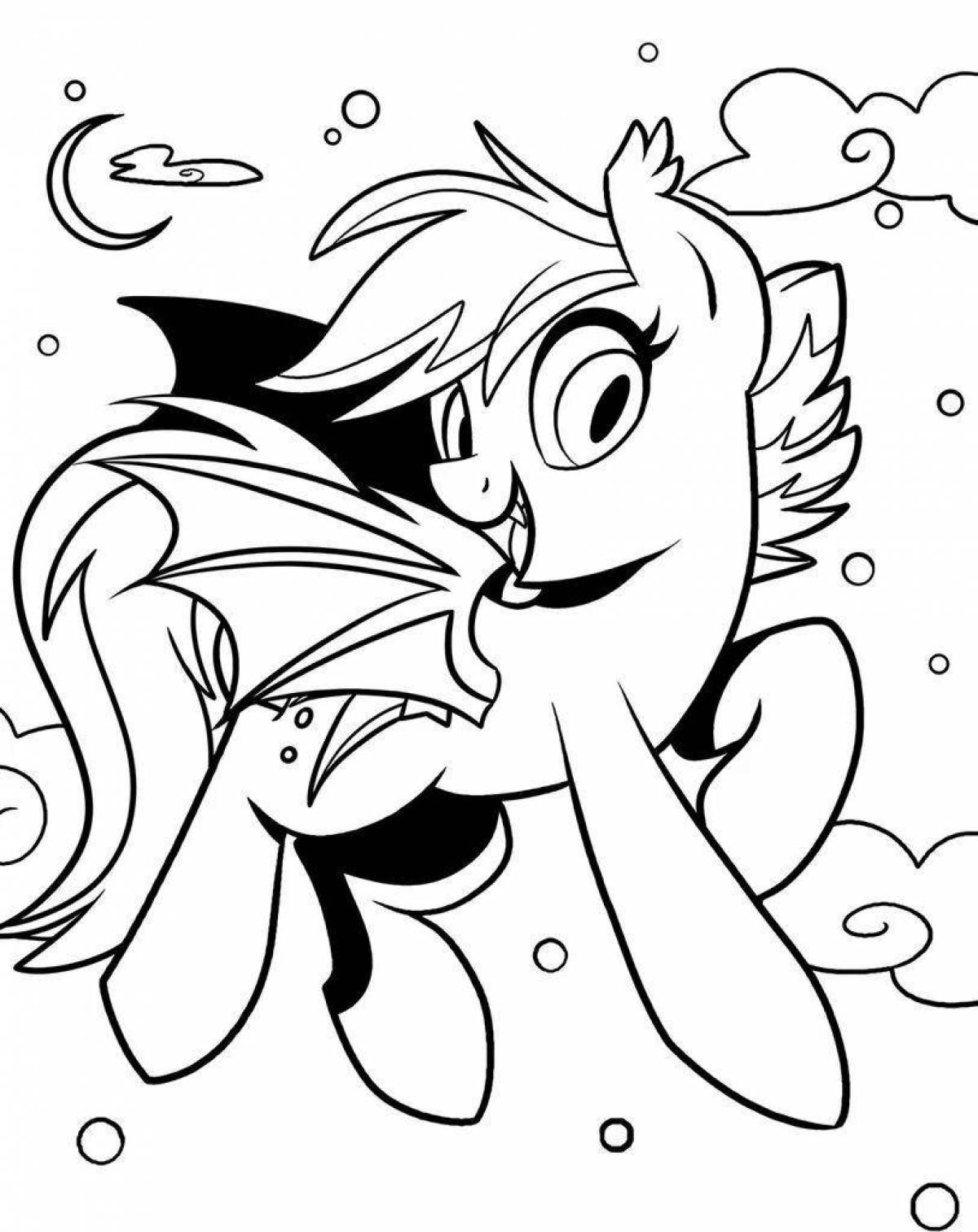 Shimmering my little pony mermaid coloring book