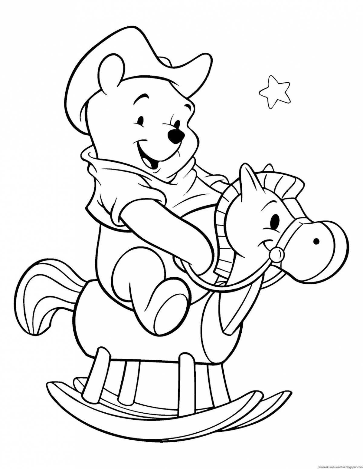 Serene baby coloring page