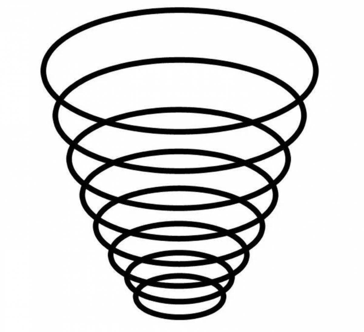 Виток рисунок. Спираль. Конусная спираль. Спираль объемная. Спираль вертикальная.