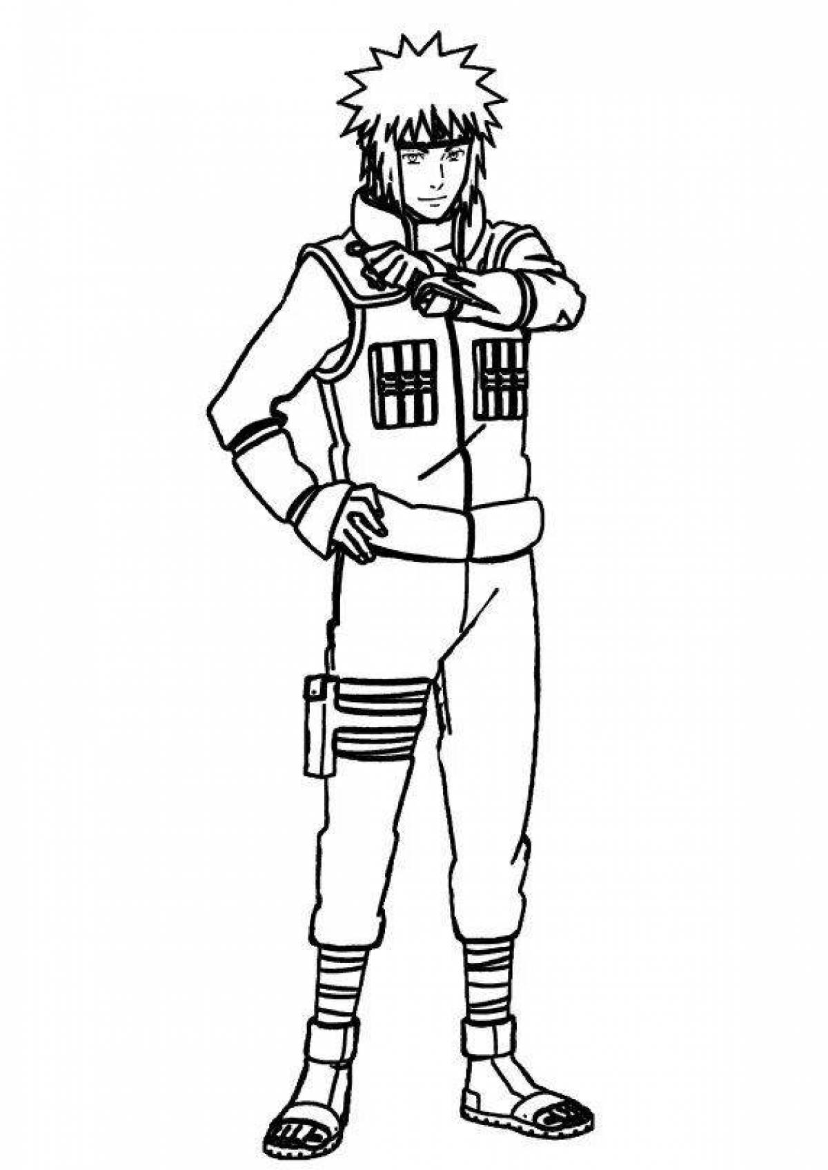 Elegant full length naruto coloring book