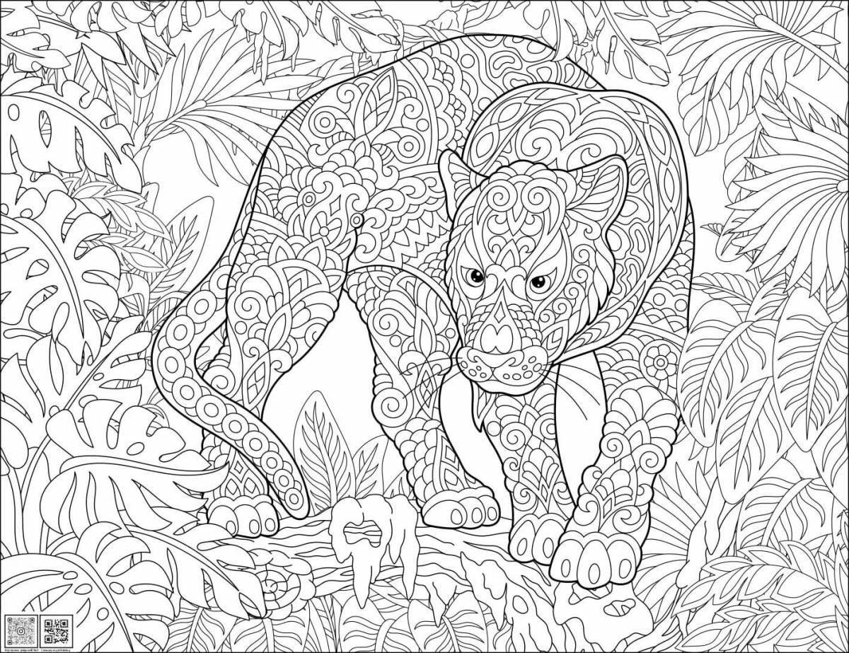 Joyful animal coloring by numbers