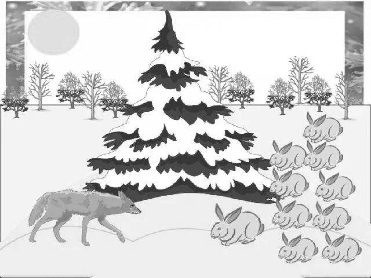 Coloring page magic january