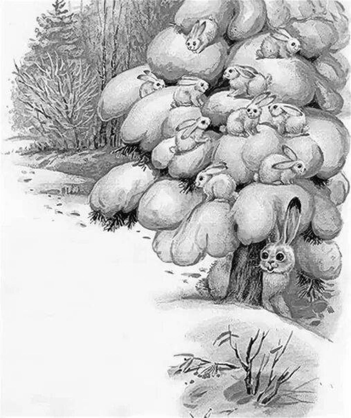 Joyful january coloring page