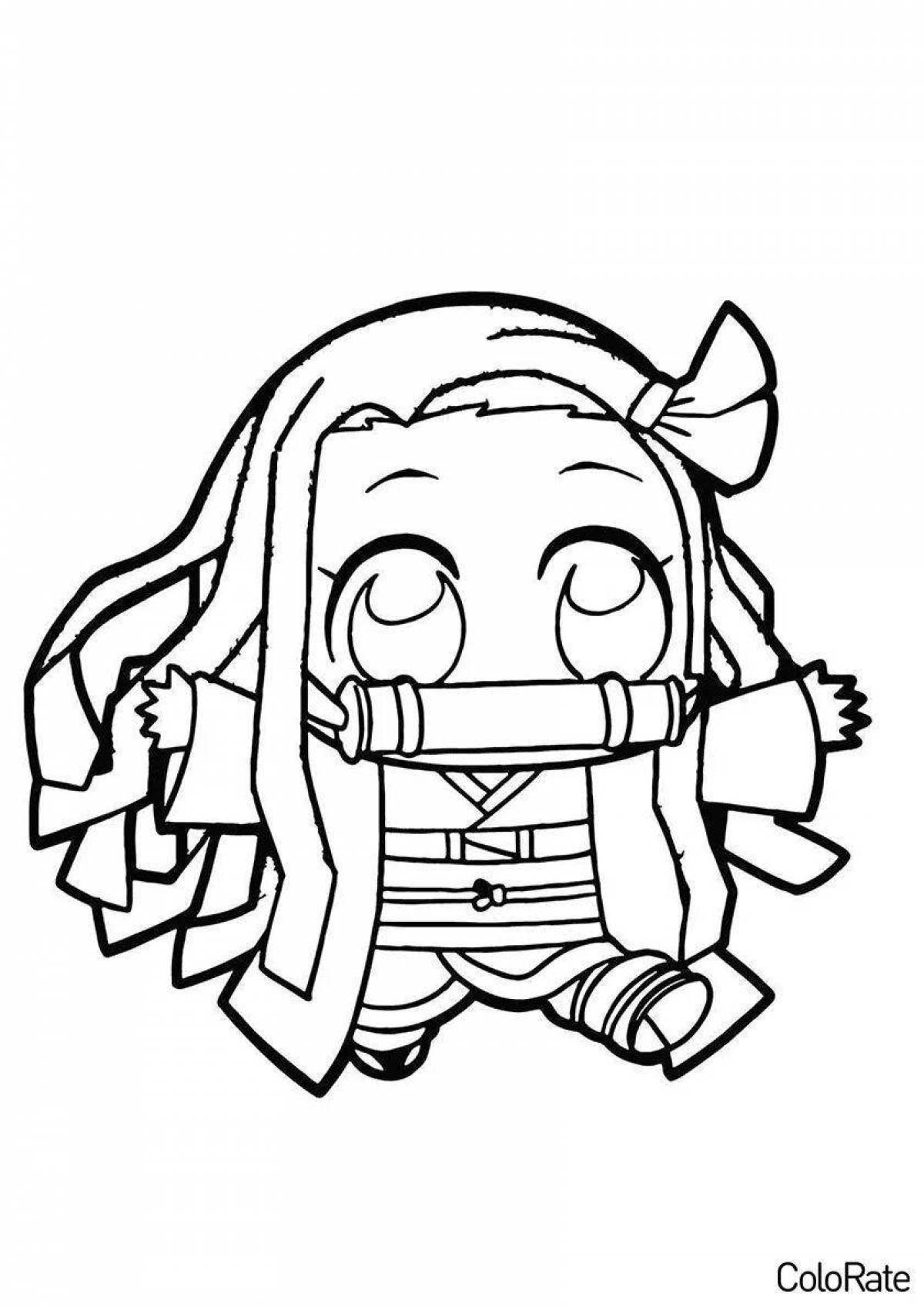 Chibi Cleaver Demon Coloring Page