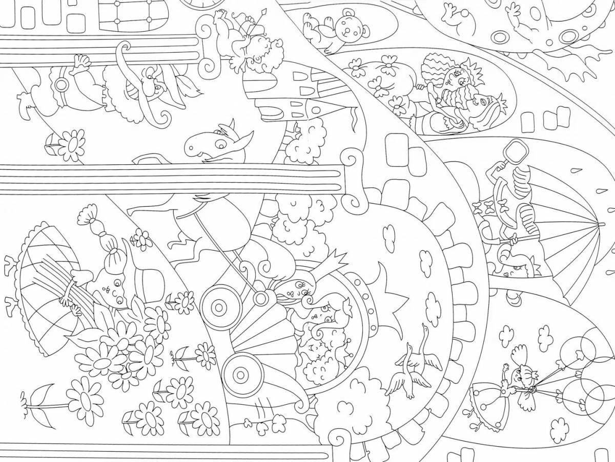 Bright partially large coloring