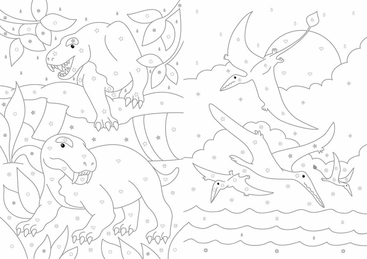 Attractive partly large coloring book