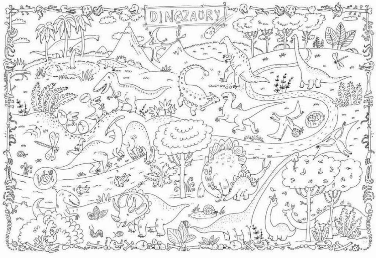 Sparkly partly large coloring book