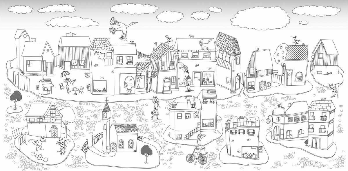 Color-rich partly large coloring book