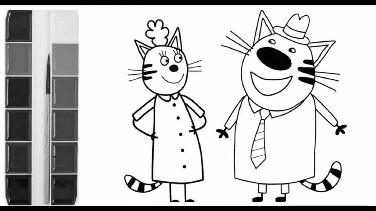 Fun coloring of shortbread and caramel compote