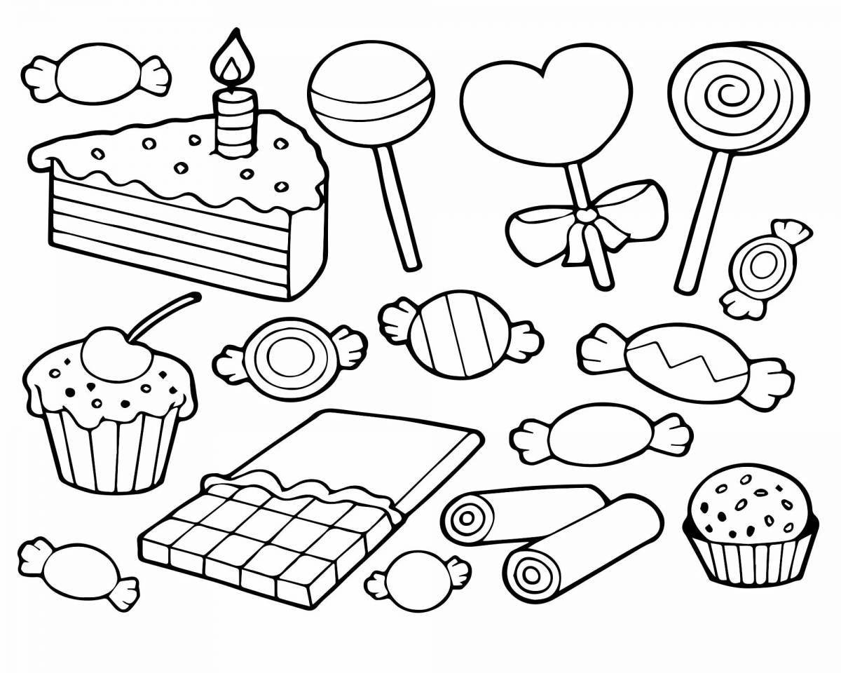 Amazin pastry coloring book for kids