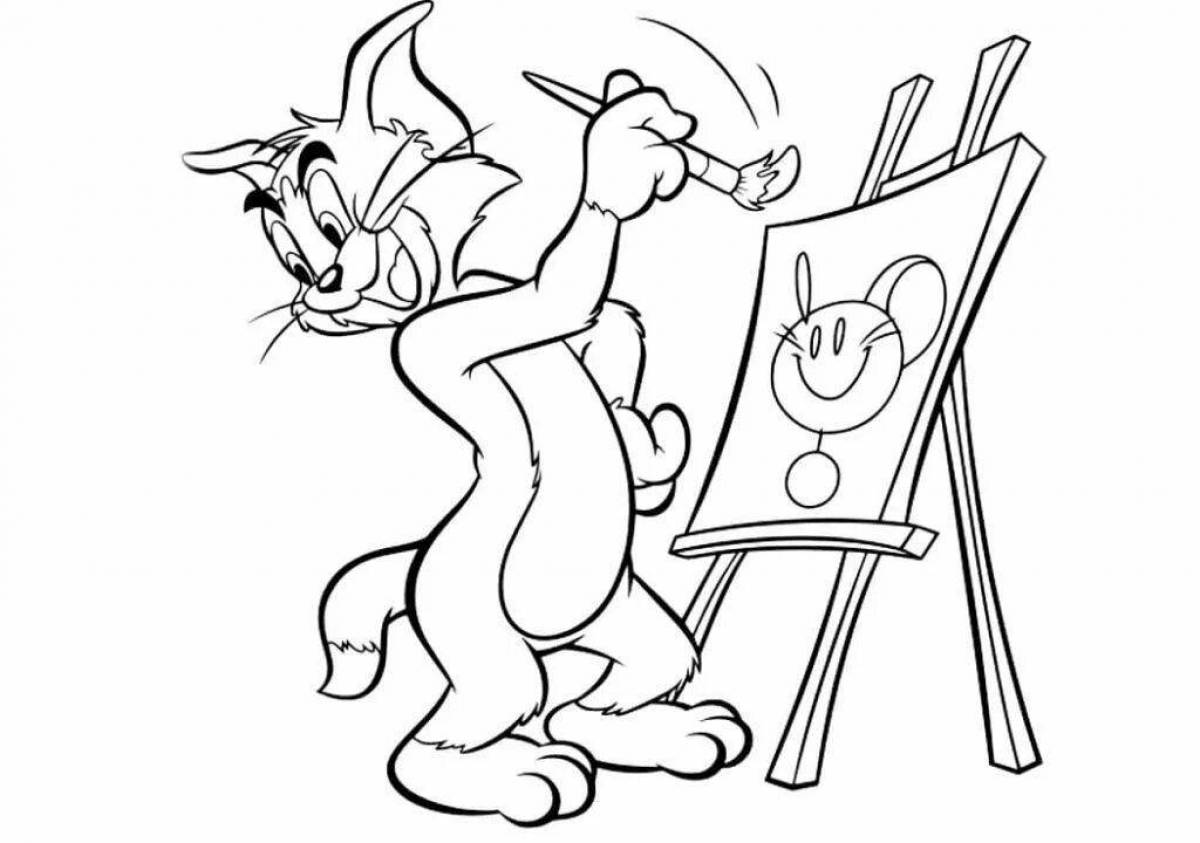 Bright tom and jerry coloring game
