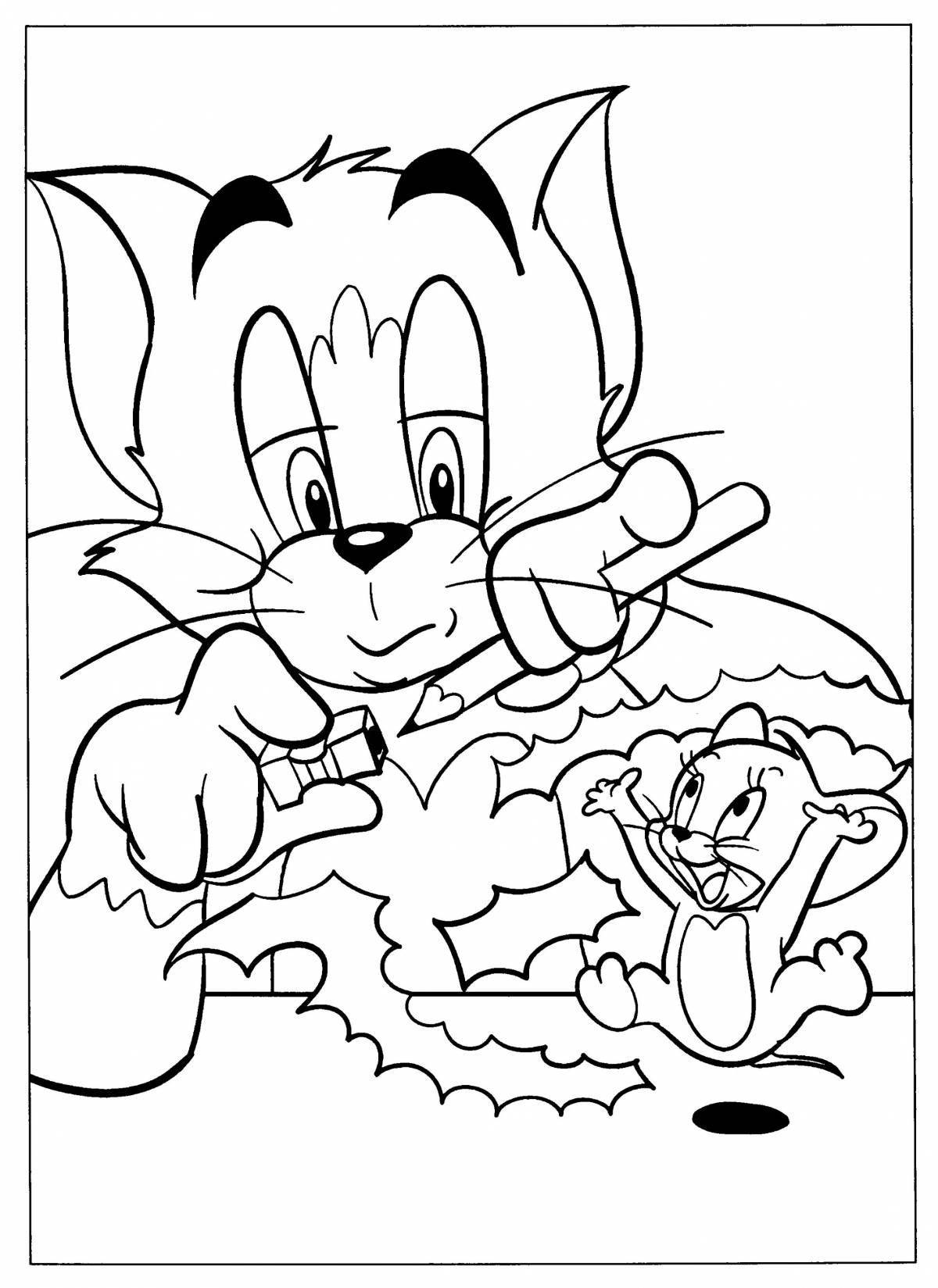 Living tom and jerry coloring game